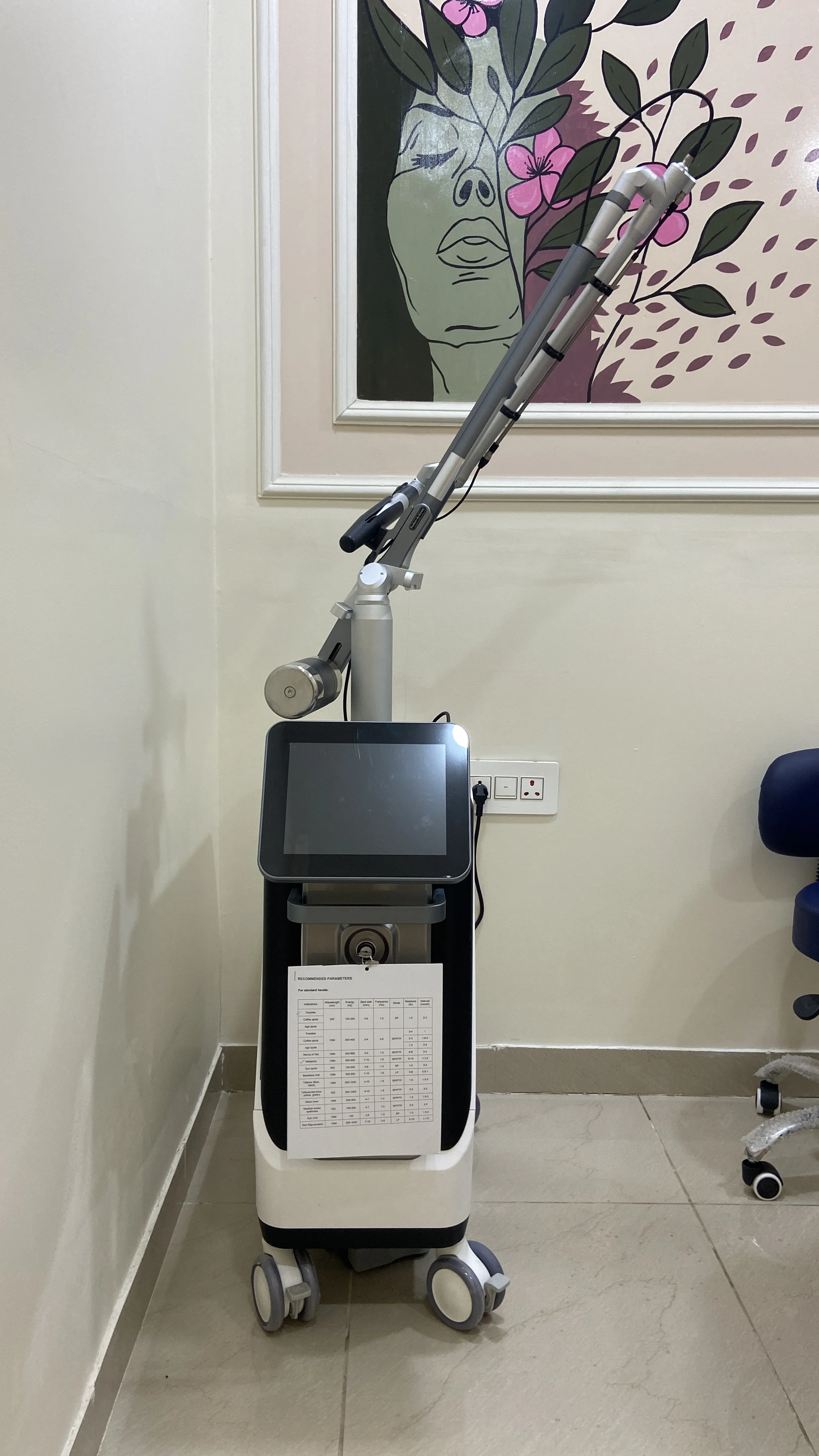 Q-Switch laser for pigmentation, tattoo removal and skin rejuvenation