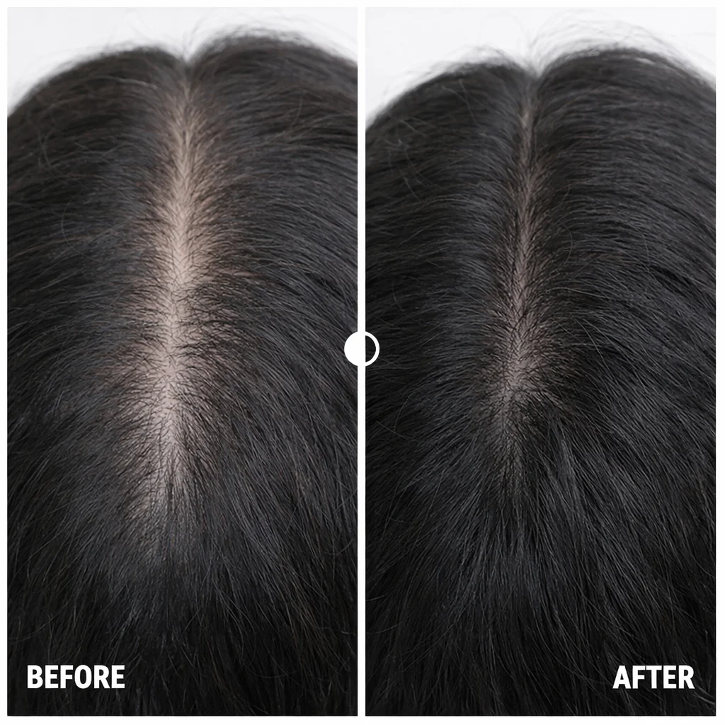 Hair Density & Parting before and after — GFC Therapy