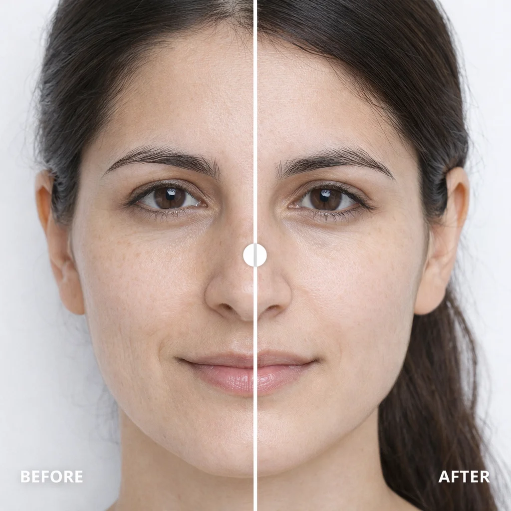Fractional Laser before and after — Fine lines & resurfacing