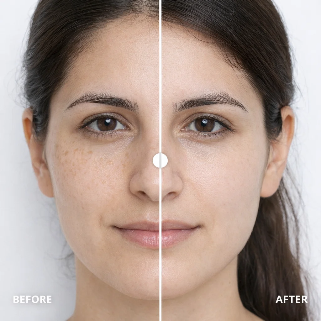 Pigment Spot Clearance before and after — Q-Switch Laser