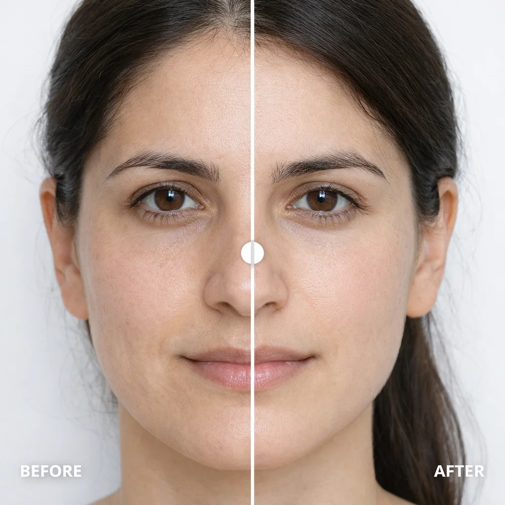 MNRF before and after — Laxity & skin tightening